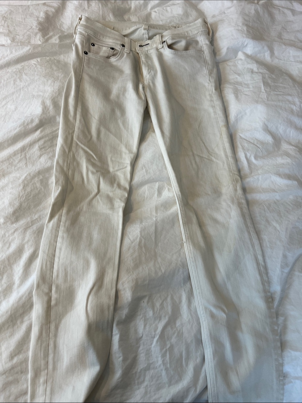Womens White Slim Fit Jeans